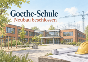 Goethe-Schule: Neubau zum zweiten Mal beschlossen – jetzt zählen Haushalt, Baurecht und Zeit
